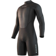 Mystic BRAND 3/2mm Back-Zip Long Arm Shorty Wetsuit - Black 250034 Mystic BRAND 3/2mm Back-Zip Long Arm Shorty Wetsuit - Black 250034