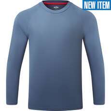 Gill Mens UV Tec Crew Neck Long Sleeve Tee - Storm Blue Gill Mens UV Tec Crew Neck Long Sleeve Tee - Storm Blue