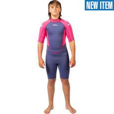 Gul Junior Response NatuR 3/2mm Shorty Wetsuit - Blue/Pink Gul Junior Response NatuR 3/2mm Shorty Wetsuit - Blue/Pink