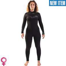 Gul Womens Response Echo 3/2mm Chestzip Flatlock Wetsuit - Black/Palm Gul Womens Response Echo 3/2mm Chestzip Flatlock Wetsuit - Black/Palm