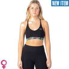 Gul Womens Luna7 Neoprene Bra Top - Black/Broken Palm Gul Womens Luna7 Neoprene Bra Top - Black/Broken Palm