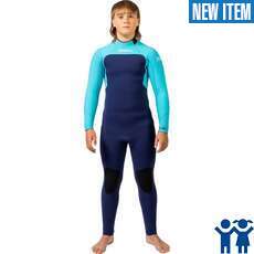 Gul Junior Flexor Yulex 5/4mm Backzip Wetsuit - Blue/Cyan Gul Junior Flexor Yulex 5/4mm Backzip Wetsuit - Blue/Cyan