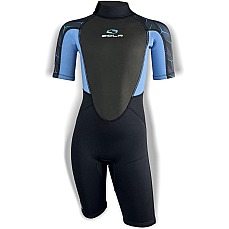 Sola Junior Storm 3/2mm Shorty Wetsuit - Blue Steel Sola Junior Storm 3/2mm Shorty Wetsuit - Blue Steel