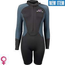 Sola Womens Eclipse Curvy Fit 4/3mm Easy Entry Wetsuit - Black/Crossstitch Sola Womens Eclipse Curvy Fit 4/3mm Easy Entry Wetsuit - Black/Crossstitch