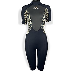 Sola Womens Ignite 3/2mm Shorty Wetsuit - Jaguar Sola Womens Ignite 3/2mm Shorty Wetsuit - Jaguar
