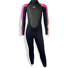 Sola Junior Storm 3/2mm Fullsuit Wetsuit - Disco Fish Sola Junior Storm 3/2mm Fullsuit Wetsuit - Disco Fish