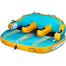 OBrien Barca 3 Person Towable Boat Tube - Teal/Orange OBrien Barca 3 Person Towable Boat Tube - Teal/Orange