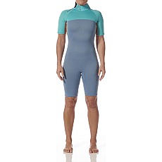 Typhoon Womens Essential 3/2mm Shorty Wetsuit - Azure/Nimbus Typhoon Womens Essential 3/2mm Shorty Wetsuit - Azure/Nimbus