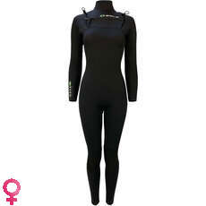 Sola Womens Nova 5/4mm Front Zip Wetsuit - Black Sola Womens Nova 5/4mm Front Zip Wetsuit - Black