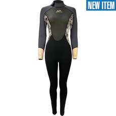 Sola Womens Ignite 3/2mm Fullsuit Wetsuit - Grey Floral Sola Womens Ignite 3/2mm Fullsuit Wetsuit - Grey Floral