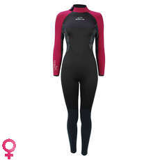 Sola Womens Star 5/3mm Back Zip Wetsuit - Black/Burgundy Sola Womens Star 5/3mm Back Zip Wetsuit - Black/Burgundy